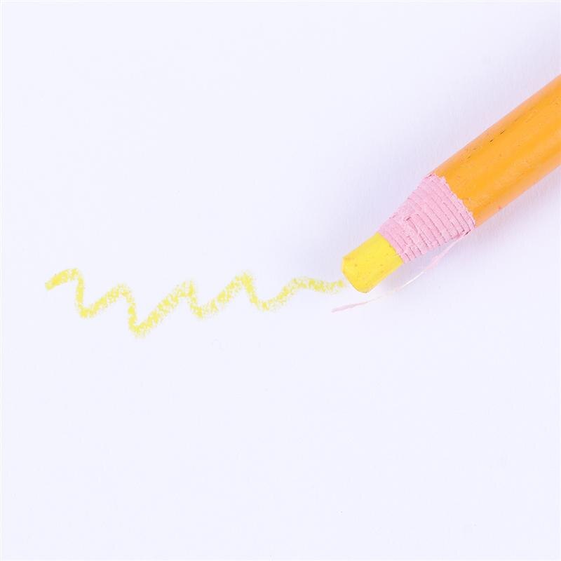 12 stücke schälen-aus Wachs Stift Einfach zu Entfernen Marker für Keramik Glas Tuch Metall Holz Leder Malerei Lieferungen schälen-aus Fett Bleistift