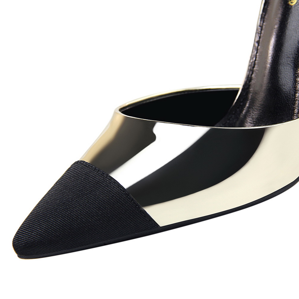 Sandales à talons hauts de 11cm pour femmes, sandales gris métallisé, sangle de rinçage, casquette Parker, chaussures de bureau dorées, fétiche de mariage, boîte de nuit