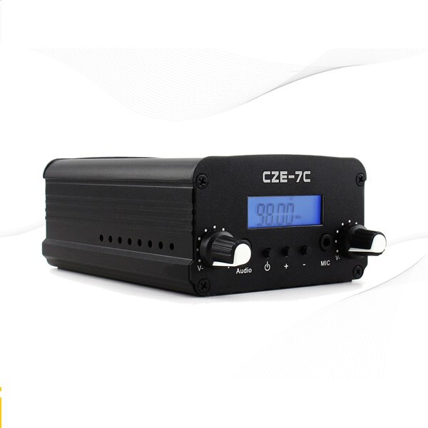 Estación de Radio FM, Transmisor estéreo PLL, 7W, 76-108MHZ, LCD, FCC, estéreo, PLL