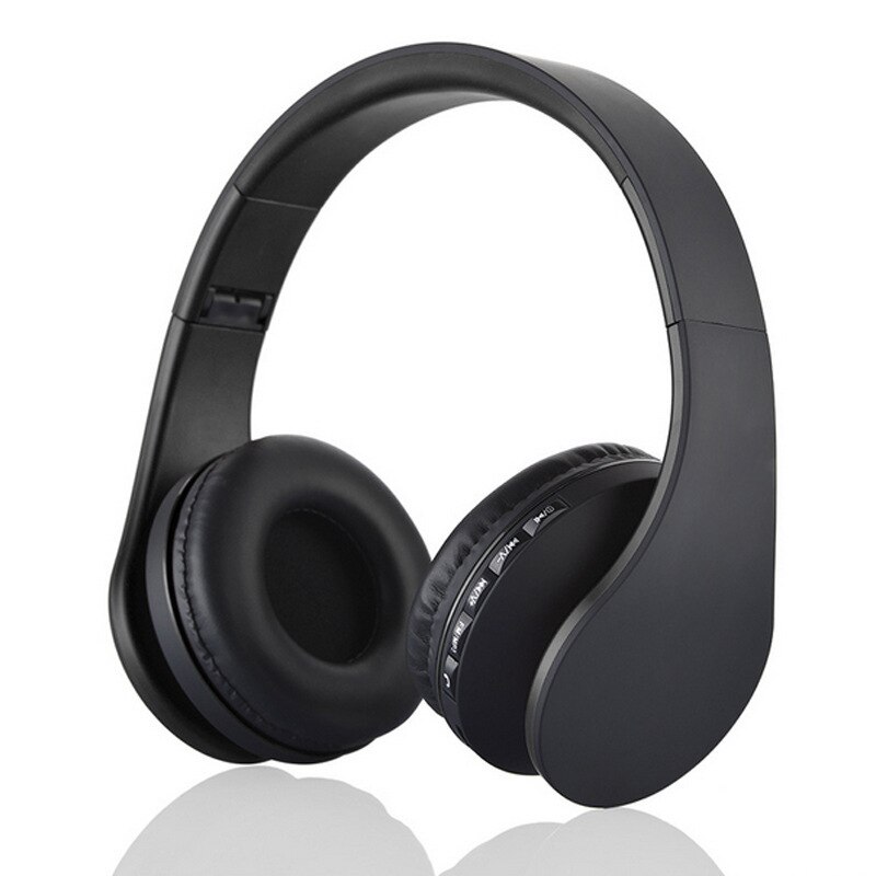 Best Selling Andoer Wireless Headphones Digital Stereo Bluetooth 4.1 EDR Headset Card MP3 player Earphone FM Radio Music for all: Black