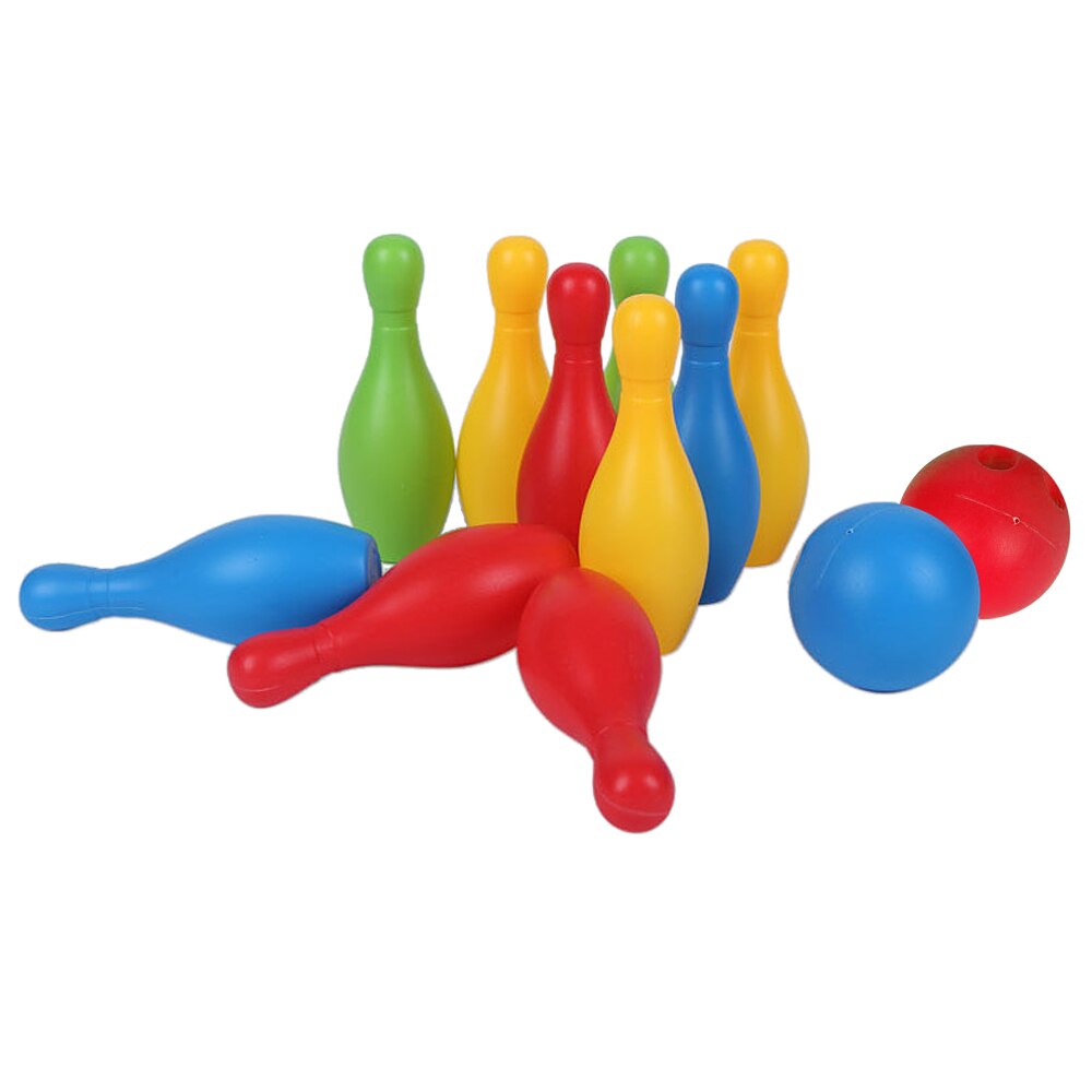 Kids Bowling Toys Set Indoor Outdoor Bowling Games Great for Boys Girls Family Entertainment 10 Pins and 2 Bowling Balls