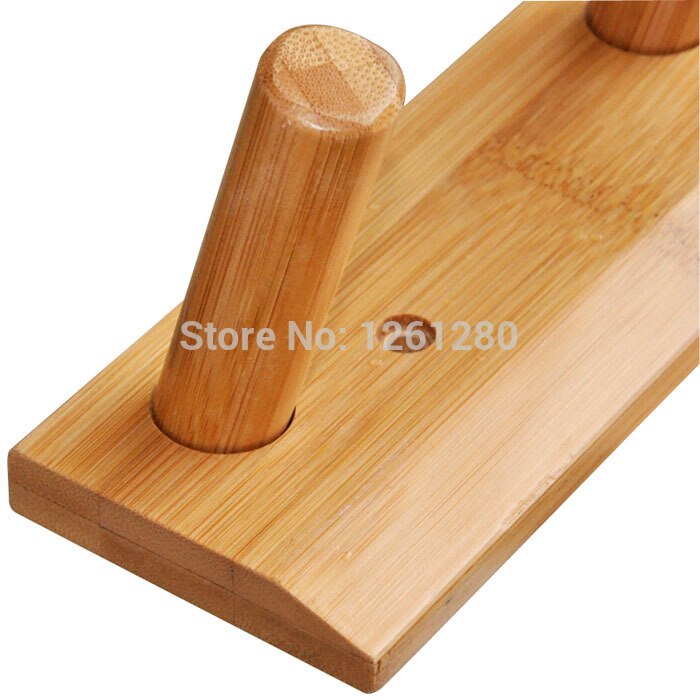 Houten kapstokhaak bamboe hanger muurschildering winkel decoreren huishoudelijke deurhaak muur hotel hanger hardware onderdeel