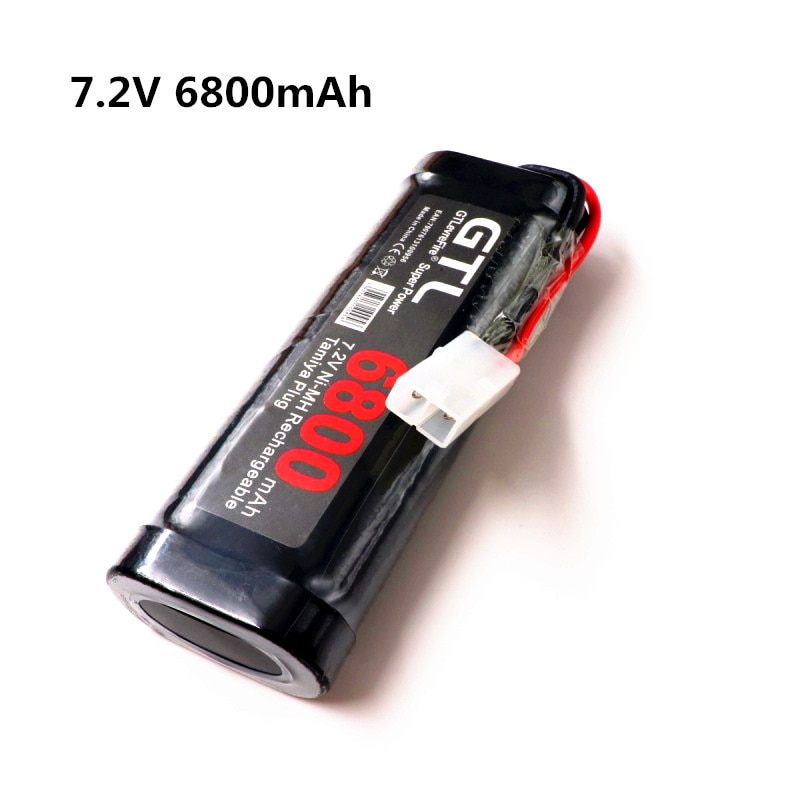 7.2V Battery 6800mah NiMH Batteries Pack For RC Car Truck Buggy Boat Tank Ni-Mh Baterias gray supper power