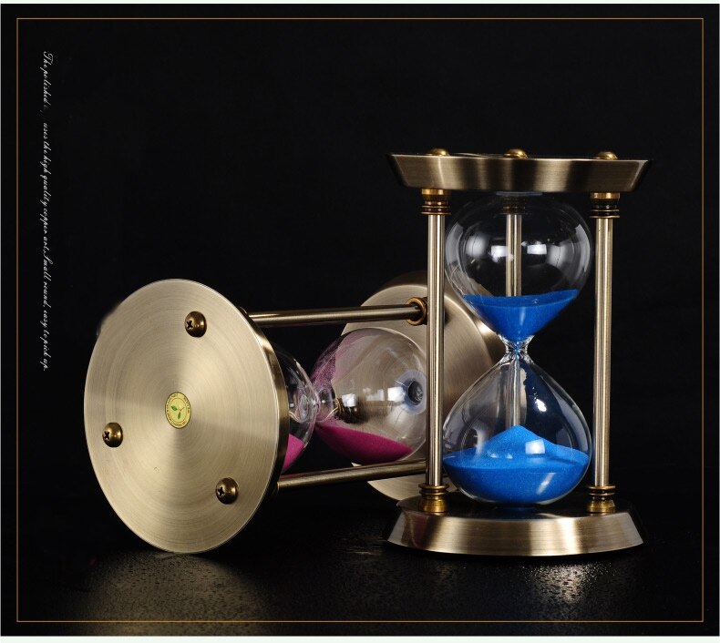 Metal Hourglass Empty Sand Watch Birthday Christmas Valentine's Day Wedding Home Decoration Kitchen Timer