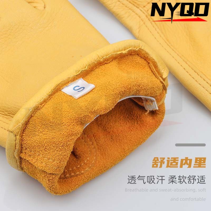 Guantes de piel de ciervo para montar, protección de conducción, baterías deportivas, guantes para motocicletas, fabricantes retro al aire libre al por mayor