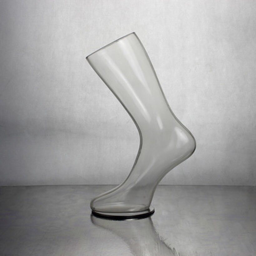 Pied Mannequin pour femme, nouvel outil de présentation de longueur, chaussettes, torse en plastique transparent, 1 pièce