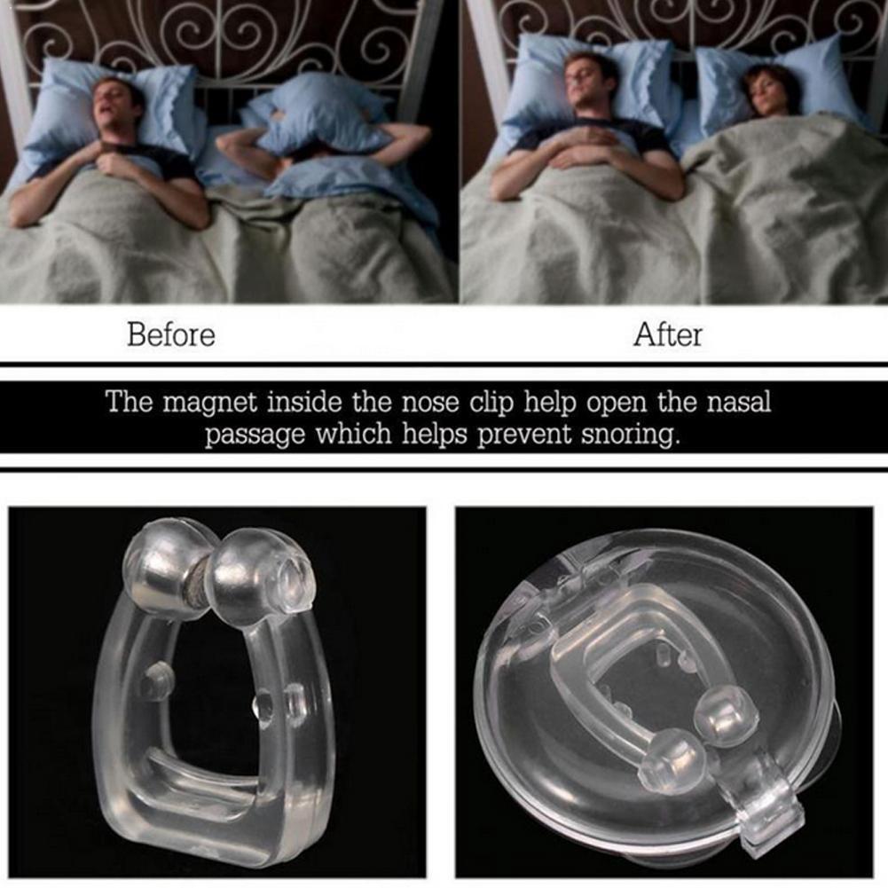 2/4/6 stk silikone magnetisk anti snorke stop snorken enhed vagt sove søvn klip pleje nat sund næse apnø hjælpebakke  m1 k 5