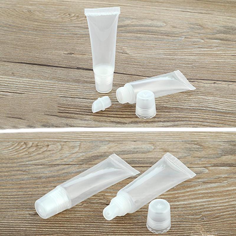 1/2/5/10/20 Pcs 8 Ml Zachte Lege Buizen Cosmetische Lipgloss Navulbare Plastic clear Tubes Make Containers Gereedschap