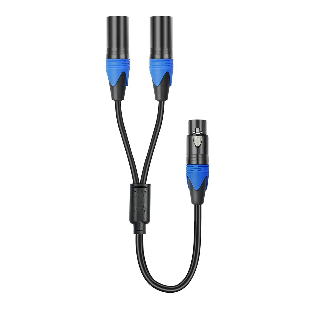 50cm xlr Splitter kabel 1 xlr Buchse zu 2 xlr Stecker xlr y Splitter kabel Mikrofon Splitter kabel für Verstärker mischer: verrotten