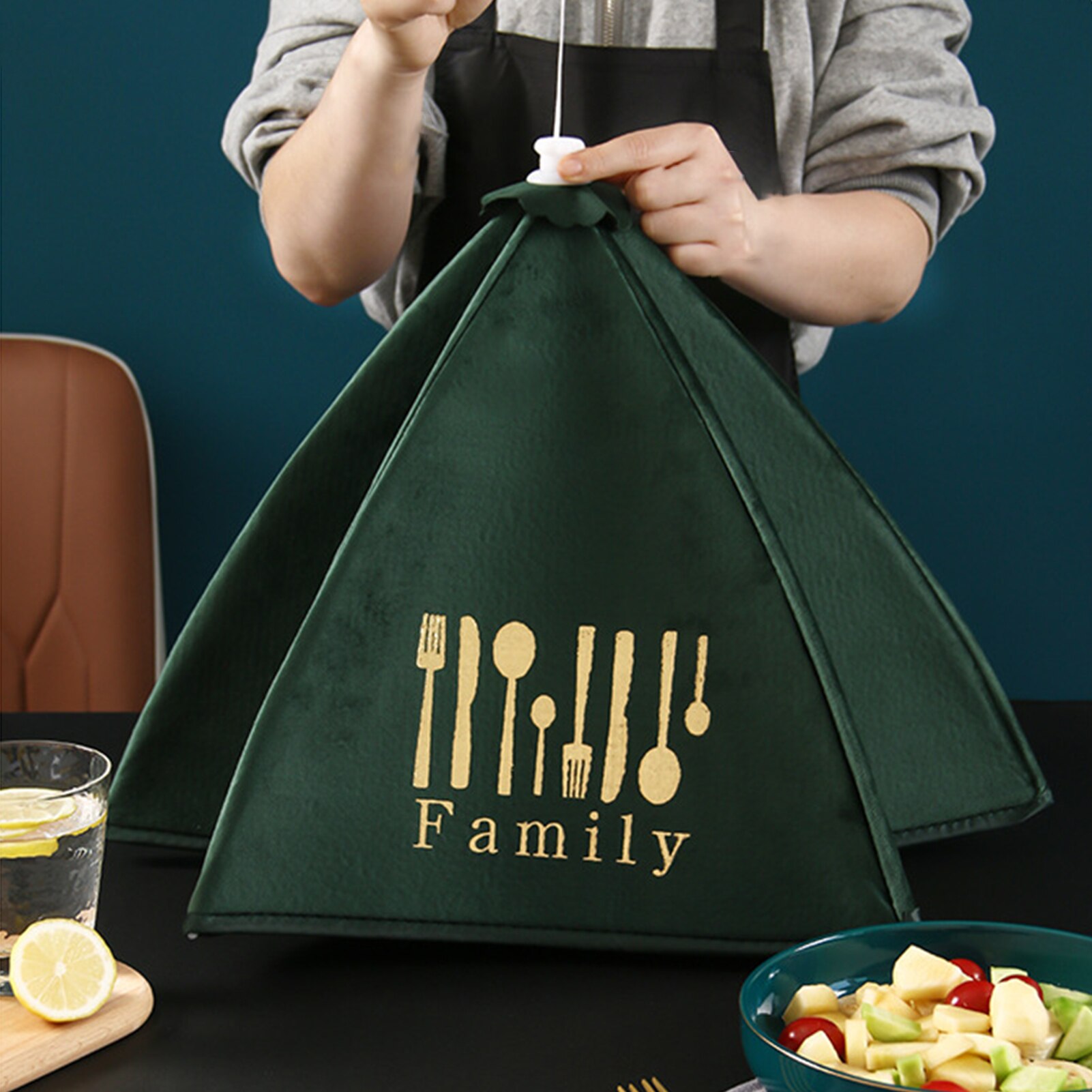 Foldable Heat Preservation Dust-proof Dining Table Food Cover Tent Kitchen Tool