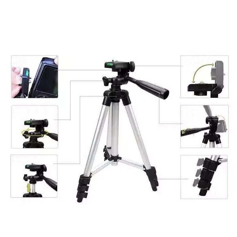 Extendable Tripod Monopod For Camera Mobile Phone Ipad Aluminium Alloy Stand Mount Tripod Holder For DV Video