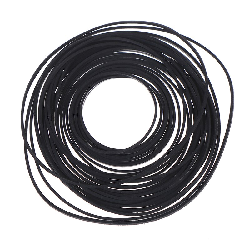 1 pakke 1*1 mm blande kassettbånd erstattende gummi cd dvd kassettopptaker dreitafel riem riem for cd-rom videomaskiner