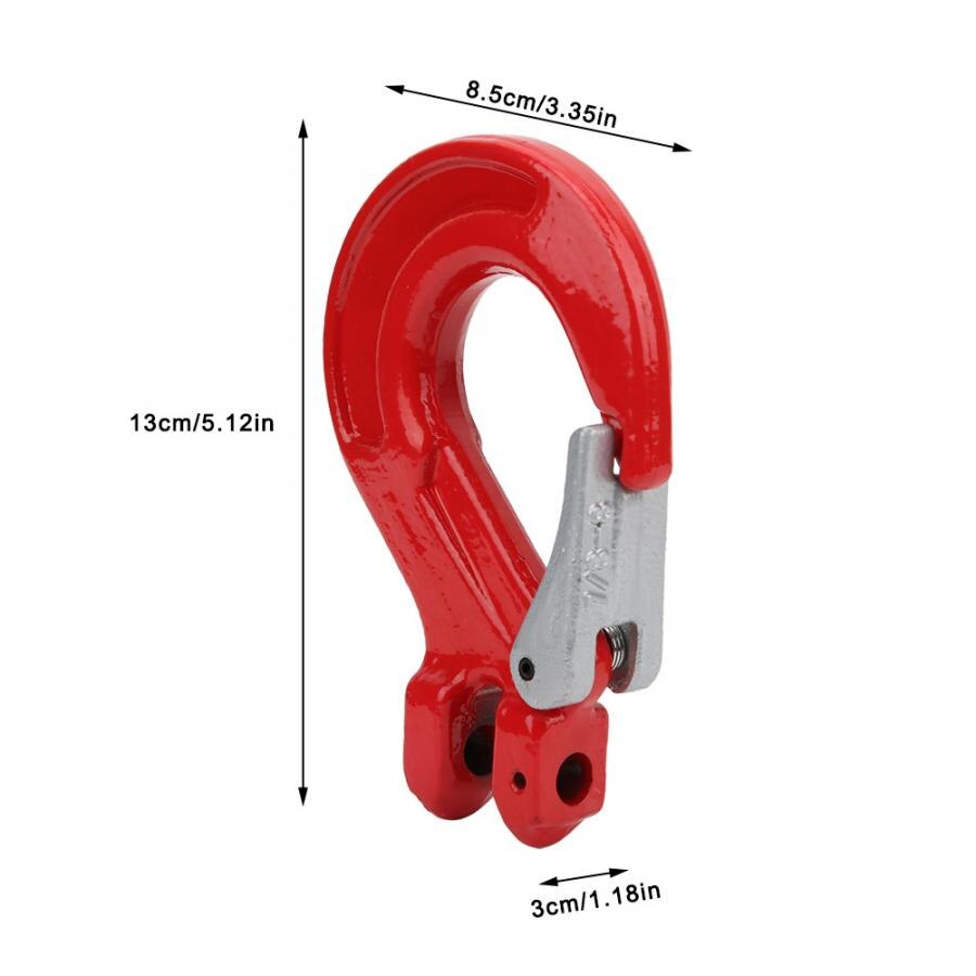 2T Lifting Hook Alloy Steel Goat Horn Lifting Hook with Safety Latch Crane Hoist Hook for Ship Construction