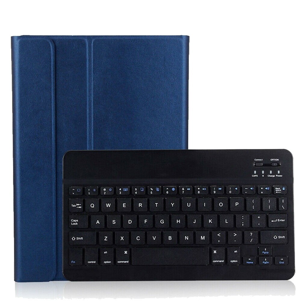 Voor Ipad Air/Air2/Pro 9.7 Case Afneembare Wireless Bluetooth Keyboard Case Cover Voor Ipad 9.7 toetsenbord Tablet Cover: Dark Blue