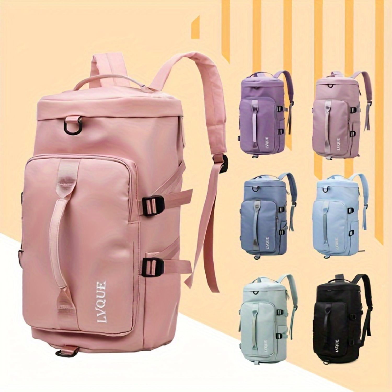 Waterproof Sports Travel Bag – High-Capacity, Multifunctional with Wet/Dry Separation, Utility Pocket for Fitness & High Schoo