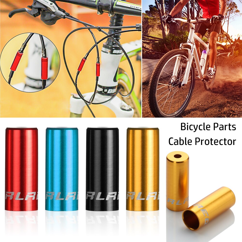 5PCs 4mm/5mm MTB Road Bike Brake Shift Wire Tube Cable Protector Aluminium Bicycle Shift Brake Cable Cap End Tip