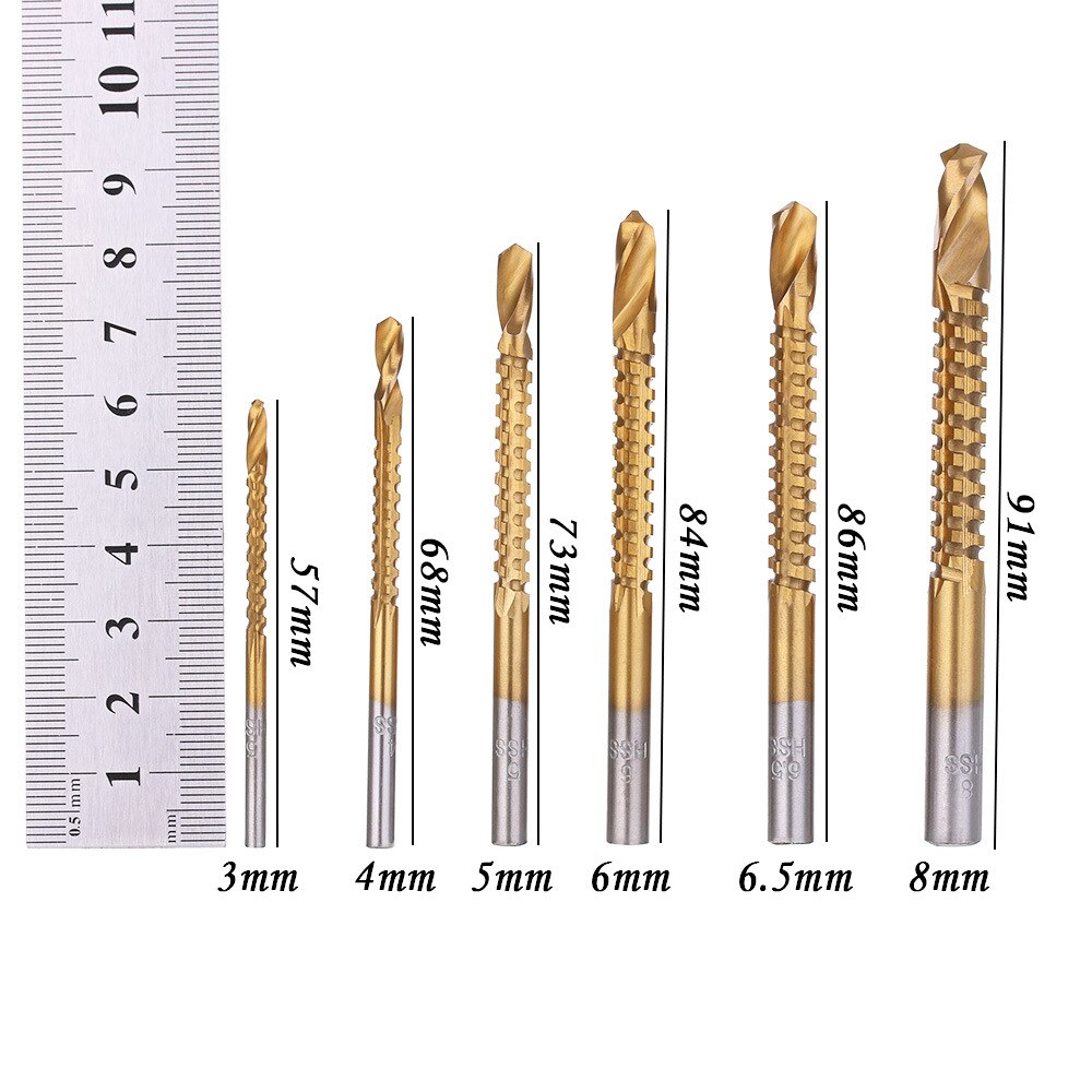 Multifunctionele Kobalt Boor Set Spiraal Schroef Metric Composiet Tap Boor Tap Twist Boor Set Metalen specia