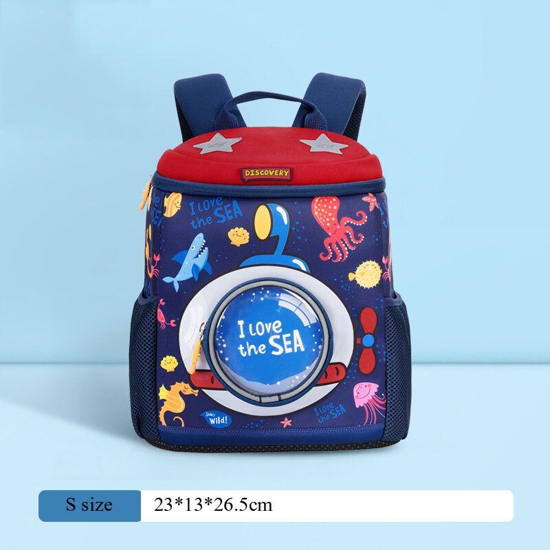 Koko Kat Kids Dinosaurus Rugzak Leuke 3D Cartoon Eenhoorn Schooltassen Kleuterschool Orthopedische Boekentas Peuter Bag Mochila Infantil: oceanS