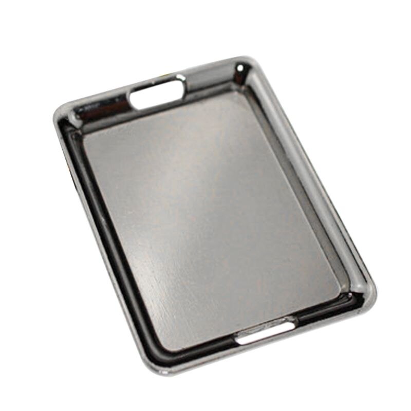 42x60mm Miniature 1/6 1/12 Mini Doll House Accessories Metal Plate Bread Tray Simulation Model Toys Decoration Y4UD: 5AC600986-Y