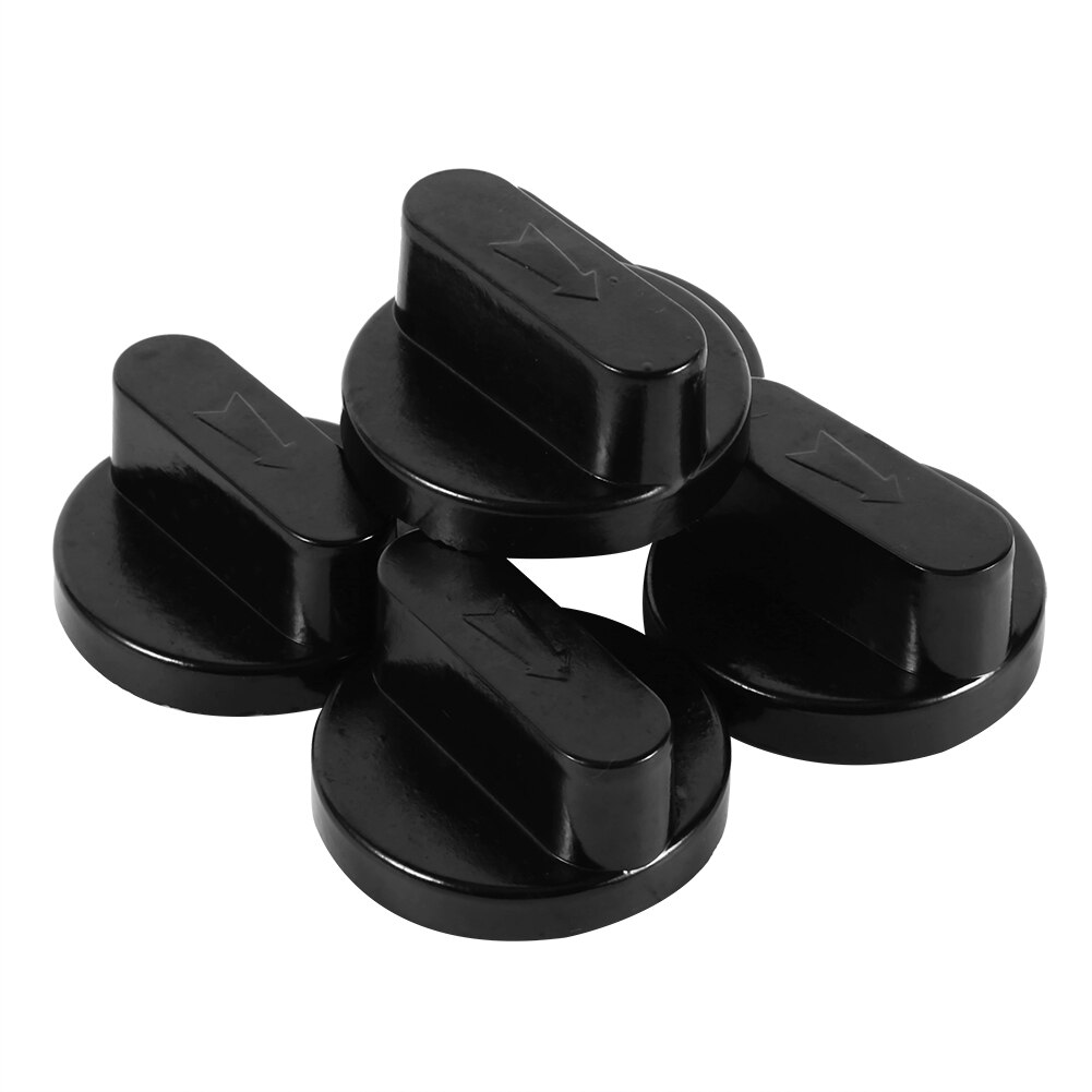 5Pcs Black Universal Cooker Oven Gas Stove Grill Control Knobs Switch Home Kitchen Use Household Accessories