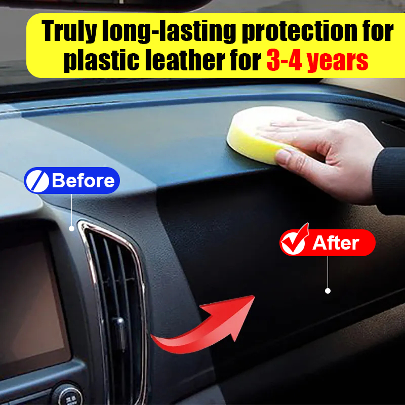 Restaurador de plástico para coche, productos de limpieza de coche con brillo negro, restauración de cuero y plástico, renovador de revestimiento de reparación y pulido automático