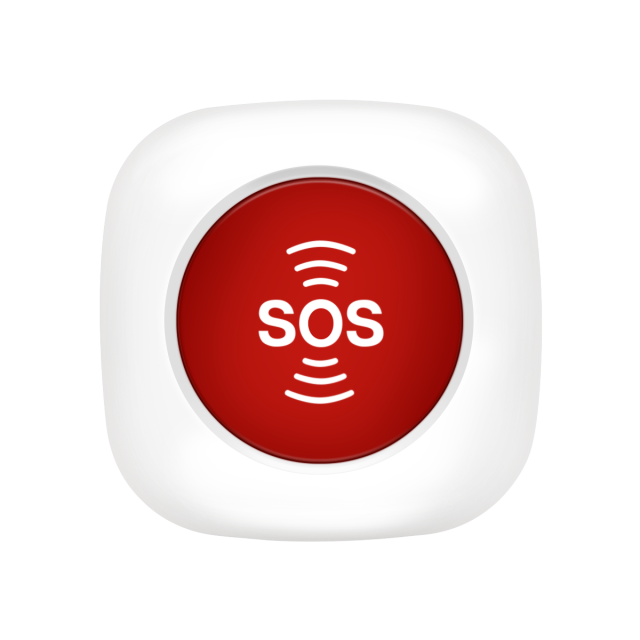 On Site Emergency Alarm Wireless 4 PCS SOS Press Tuya Emergent Button Compatible With Home Security Host: 1SOS no function