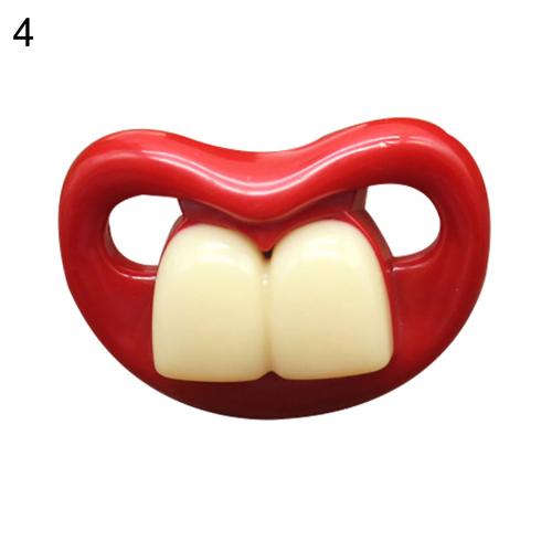 Funny Lips Teeth Toddler Baby Silicone Dummy Soother Teething Sleep Pacifier Encourage the correct development of child's teeth: 4