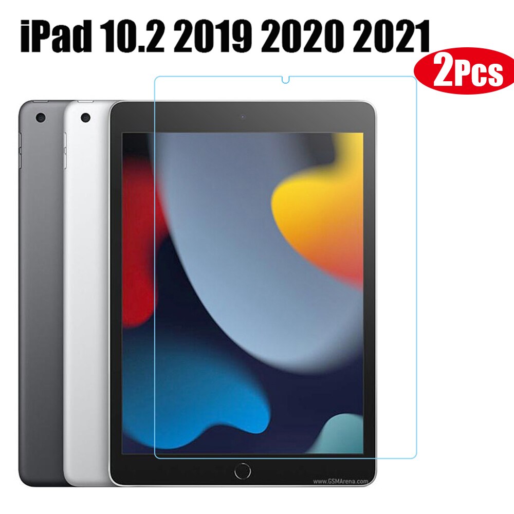 Pellicola temperata per iPad 7 8 9 10.2 2019 2020 2021 protezione dello schermo a copertura totale vetro per Apple iPad 10.2 9th Gen A2603 A2604