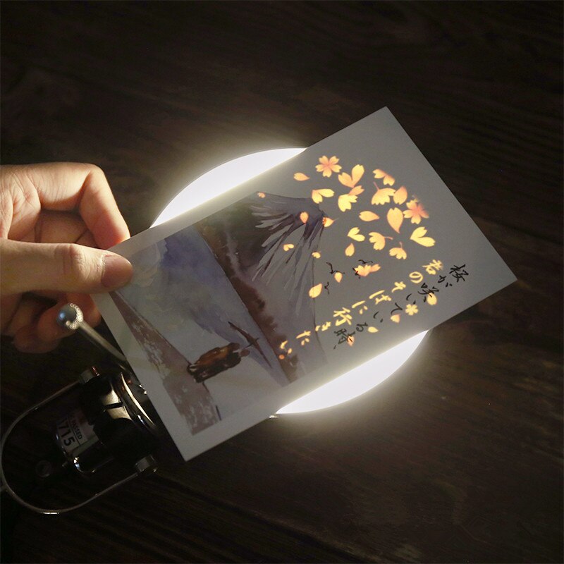 Onzichtbare Wenskaart Glow Postkaart Kerstcadeau Verborgen Tekst Bericht Card Thanksgiving Brief Diy Zegen Papier Envelop