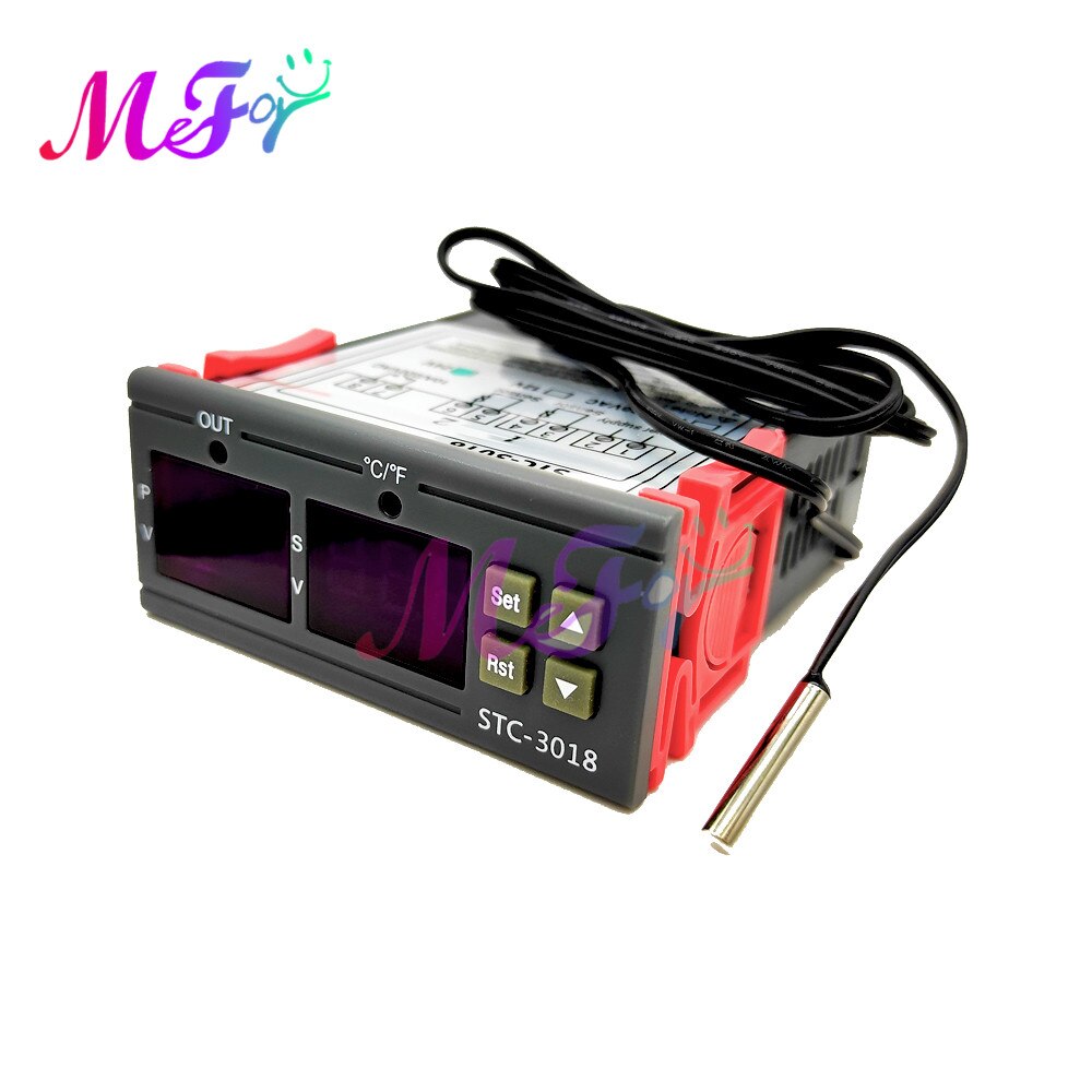 Digital termostat 220v stc -1000 3000 3008 3018 3028 temperatur fuktighetsregulator omkopplare humidistat termometer hygrometer