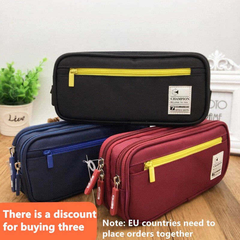 Pencil Case Stationery Cute Boys Girls Pencil Cases Storage Pen Bag Box Large Capacity Student School Office Supplies