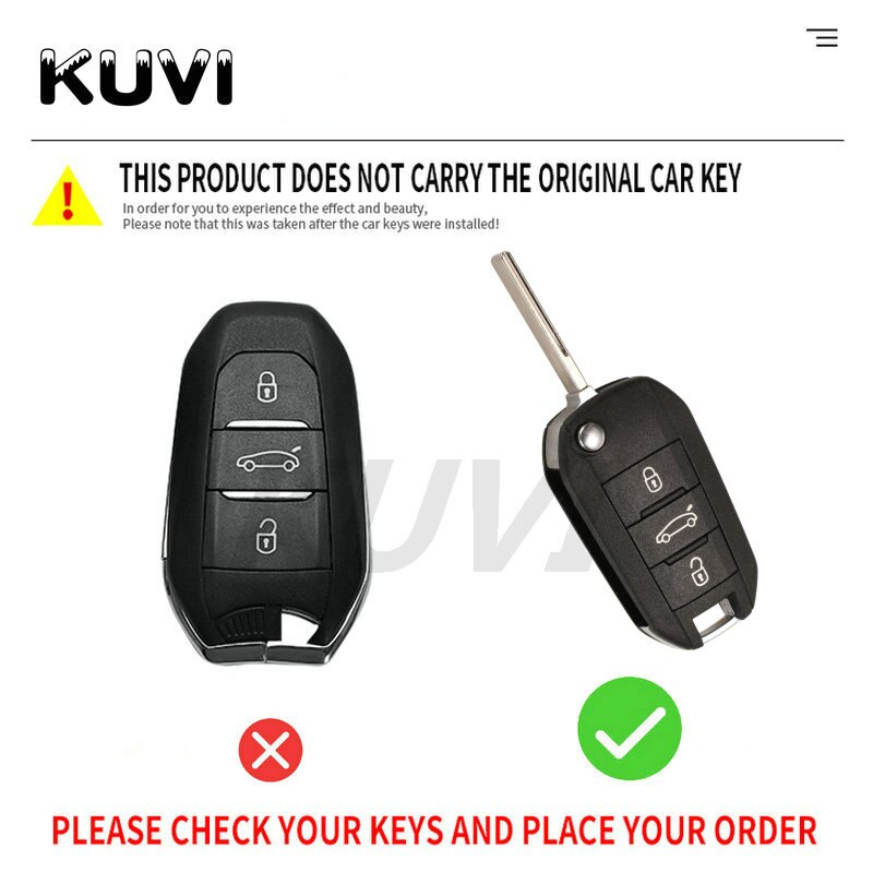 Porte-clés de voiture pliable en TPU, étui à couverture complète pour Peugeot 3008 208 308 508 408 307 4008 et citroën C4 C4L CACTUS C3 C6 C8