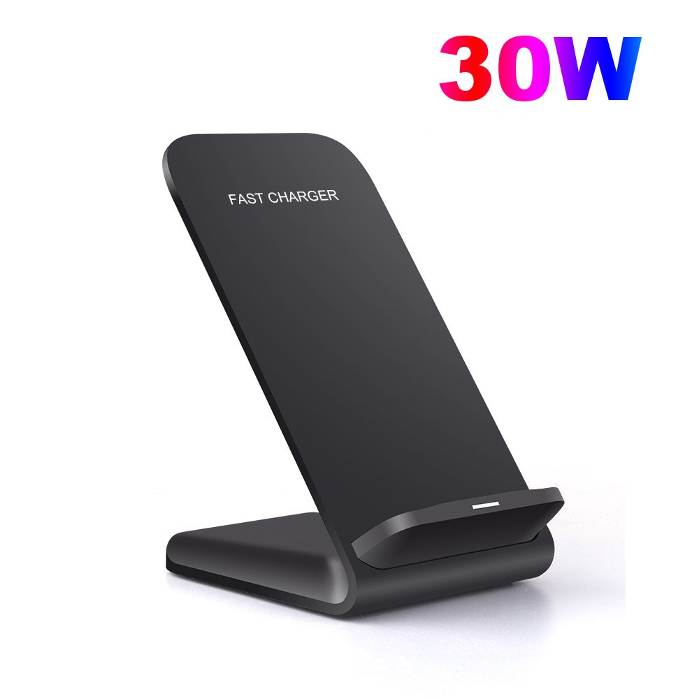 Supporto per caricabatterie Wireless Qi 30W per iPhone 13 12 11 Pro XS Max XR 8 induzione ricarica rapida per Samsung S21 S20 S10 Xiaomi Huawei: 30W Stand