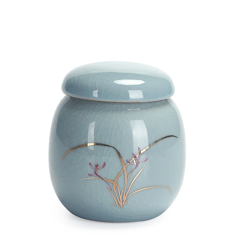 Style chinois urne pour chien de compagnie 350 ml céramique pot de terre cercueil de cinéraire scellé urnes funéraires pour chats chiens fournitures