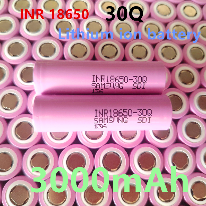 30q 100%  originalbatterier i 18650 3.7 v 3000 mah litiumjonbatterier i uppladdningsbart format