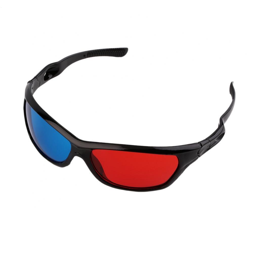 Volwassen Zwart Frame Rood Blauw 3D Bril Voor Dimensional Anaglyph Movie Game Dvd Voor Dimensional Anaglyph Movie Game 3D Bril