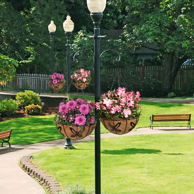 6 sztuk półokrągłe kojra liniowiec półokrągłe włókna kokosowe wymienne wkładki robić wiszące kosze doniczka ogrodowa