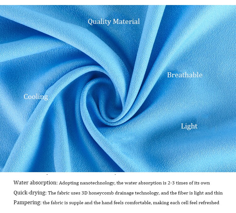 Serviette de sport à refroidissement instantané, serviette à séchage rapide pour les athlètes, en microfibre avec étui en Silicone pour la randonnée, le Camping et les voyages