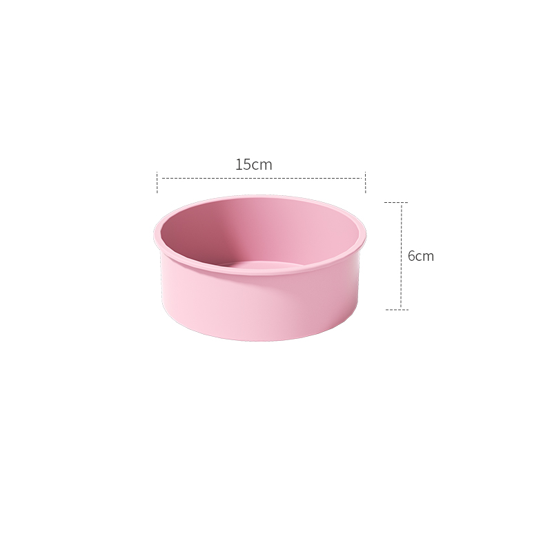 4 6 8 10 Zoll runde Silikon-Kuchenform, antihaftbeschichtet, auslaufsicher, rund, tiefe Käsekuchen-Schicht-Backformen, Kuchendosen für Geburtstags-Tier-Kuchen: Lila