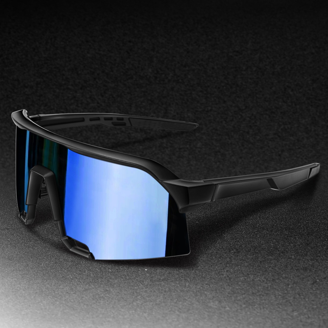 estilo, gafas de sol para deportes al aire libre, gafas de gran tamaño a prueba de viento para hombres y mujeres, ciclismo, bicicleta, carretera, senderismo, Camping: Naranja