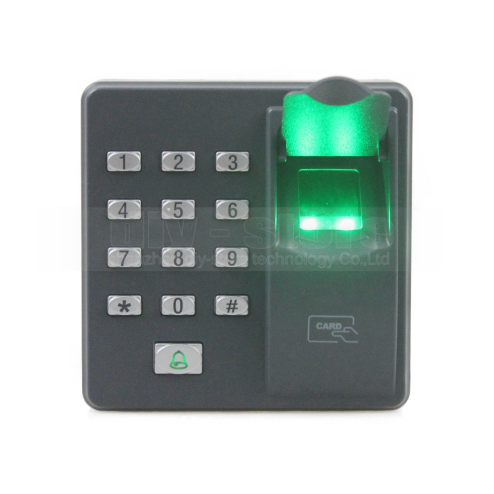 DIYSECUR Biometric Fingerprint Access Control Machine Digital Electric RFID Reader Code Password Keypad System for Door Lock