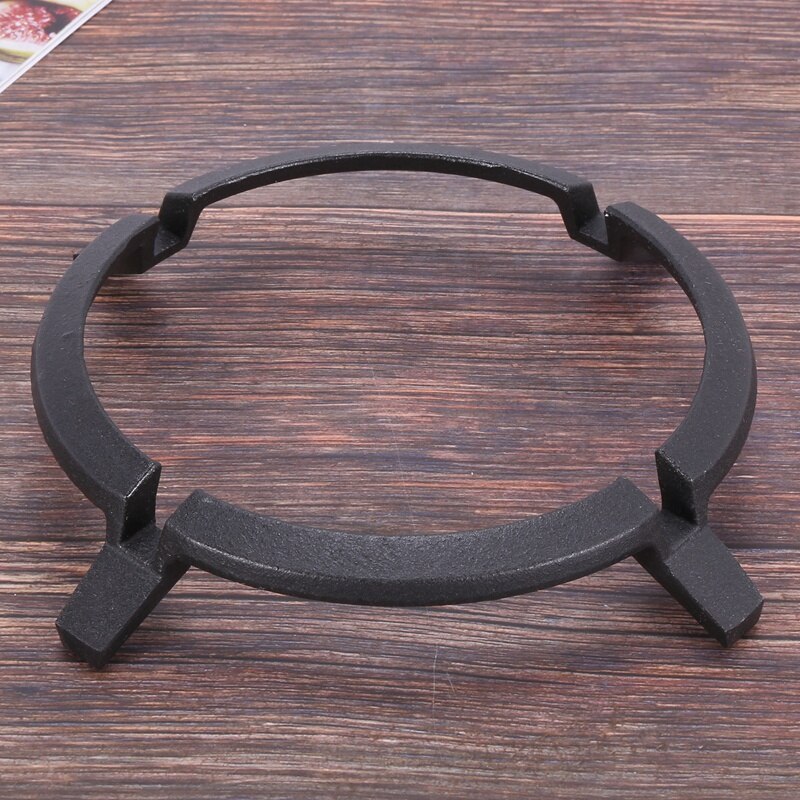 1Pc Black Wok Stands Cast Iron Wok Pan Support Rack for Burners Gas Hobs Cookers Cookers Kitchen Supplies Tool Accessories