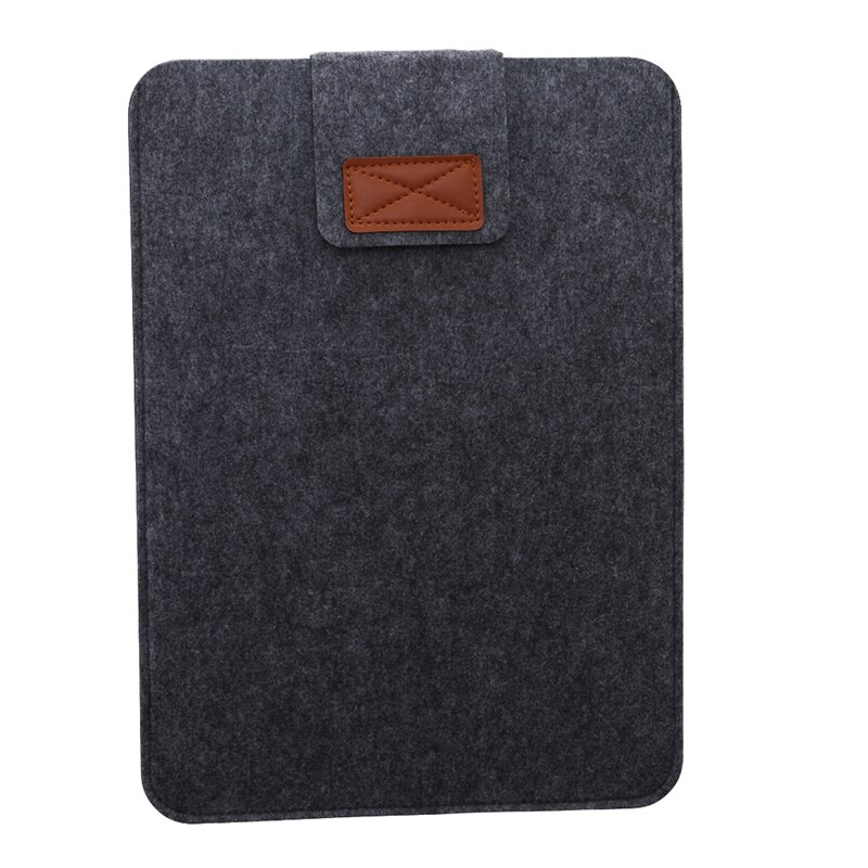 Premium Soft Sleeve Bag Case Vilt Ultrabook Laptop Tablet Tas Voor Tablet Case Notebook Cover: Dark gray