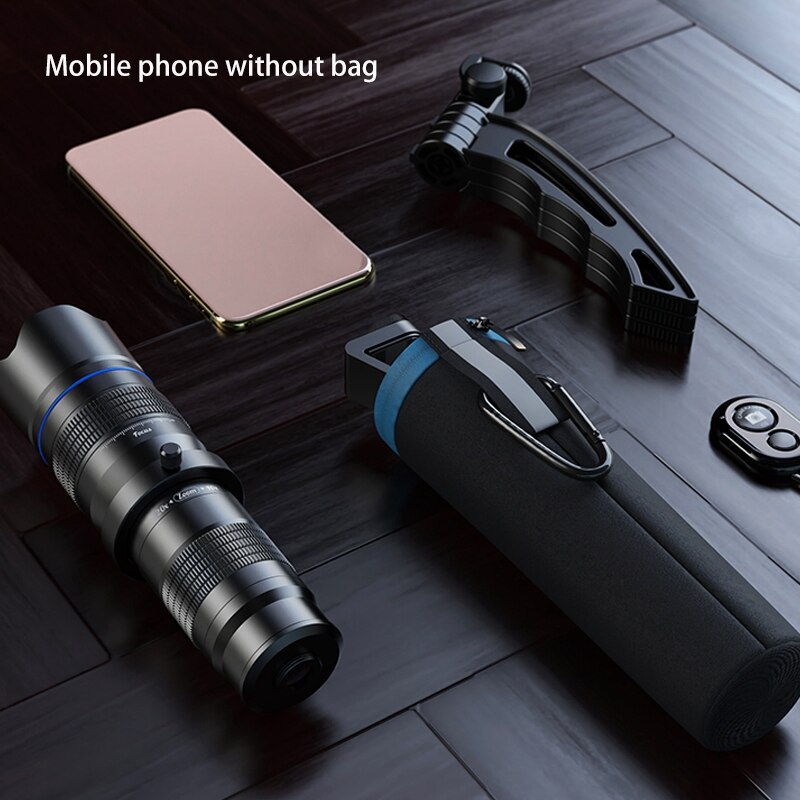 APEXEL HD Metal 20-40 veces Zoom telescopio teleobjetivo lente Monocular lente de cámara de teléfono móvil con Control remoto