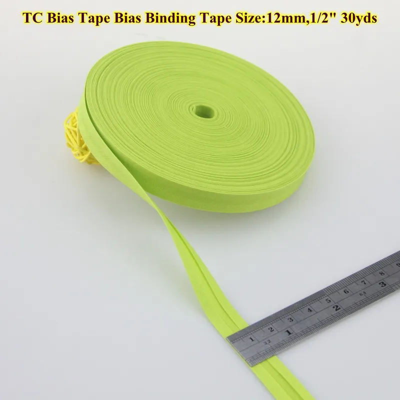 Hoogwaardig polyester biaisband van 12mm (1/2 cm breed en ) x 30 meter lang voor doe-het-zelf naaiprojecten.