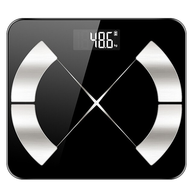 Bluetooth Body Fat Scale Electronic Digital Smart Weight Scale Floor Bathroom Scale Balance Body Weighing Scale BMI index: Default Title
