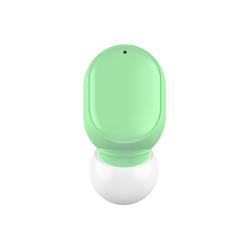 S8 sans fil dans l'oreille Mini Bluetooth écouteurs avec Microphone sport unique oreille réduction du bruit musique universel écouteurs: green