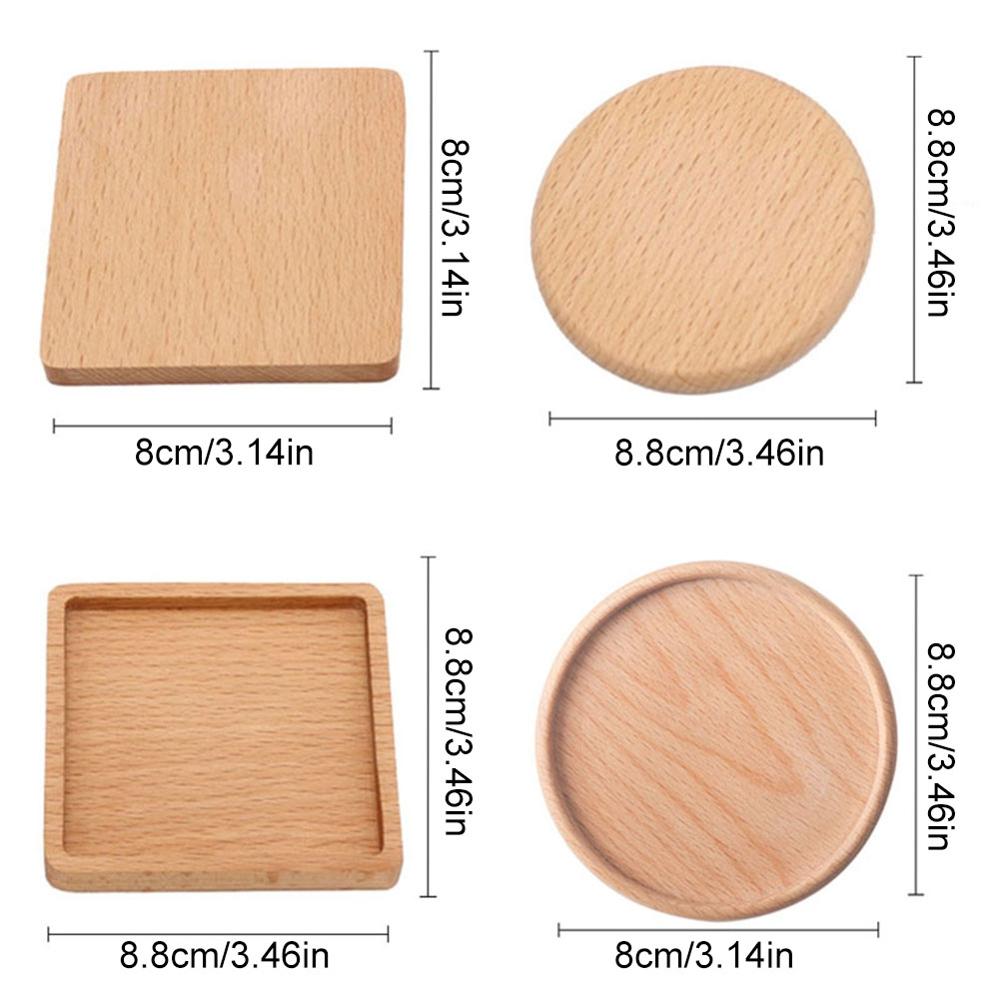 Noyer bois caboteur rétro isolation Cool Surface protecteur tapis ménage carré rond caboteur