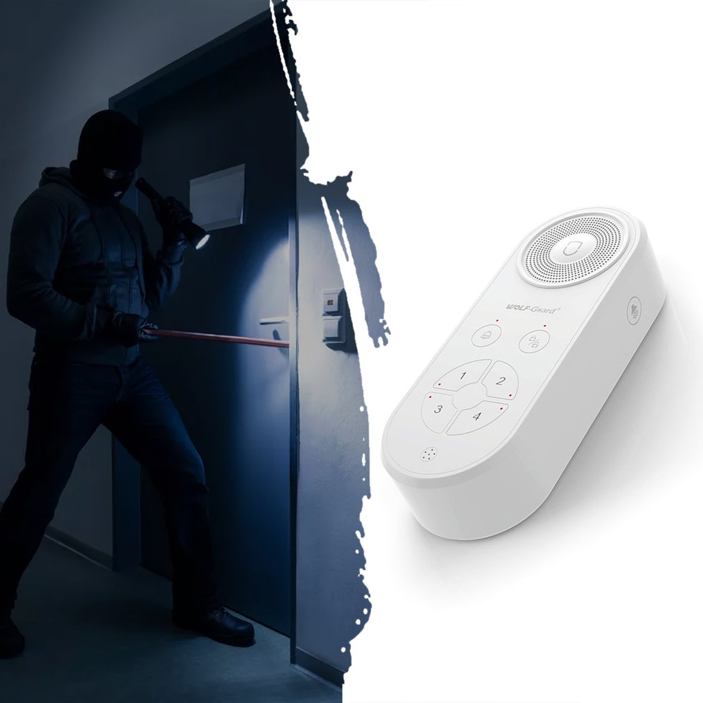 Portable home door magnetic door and window infrared anti-theft alarm system ringing vibration alarm