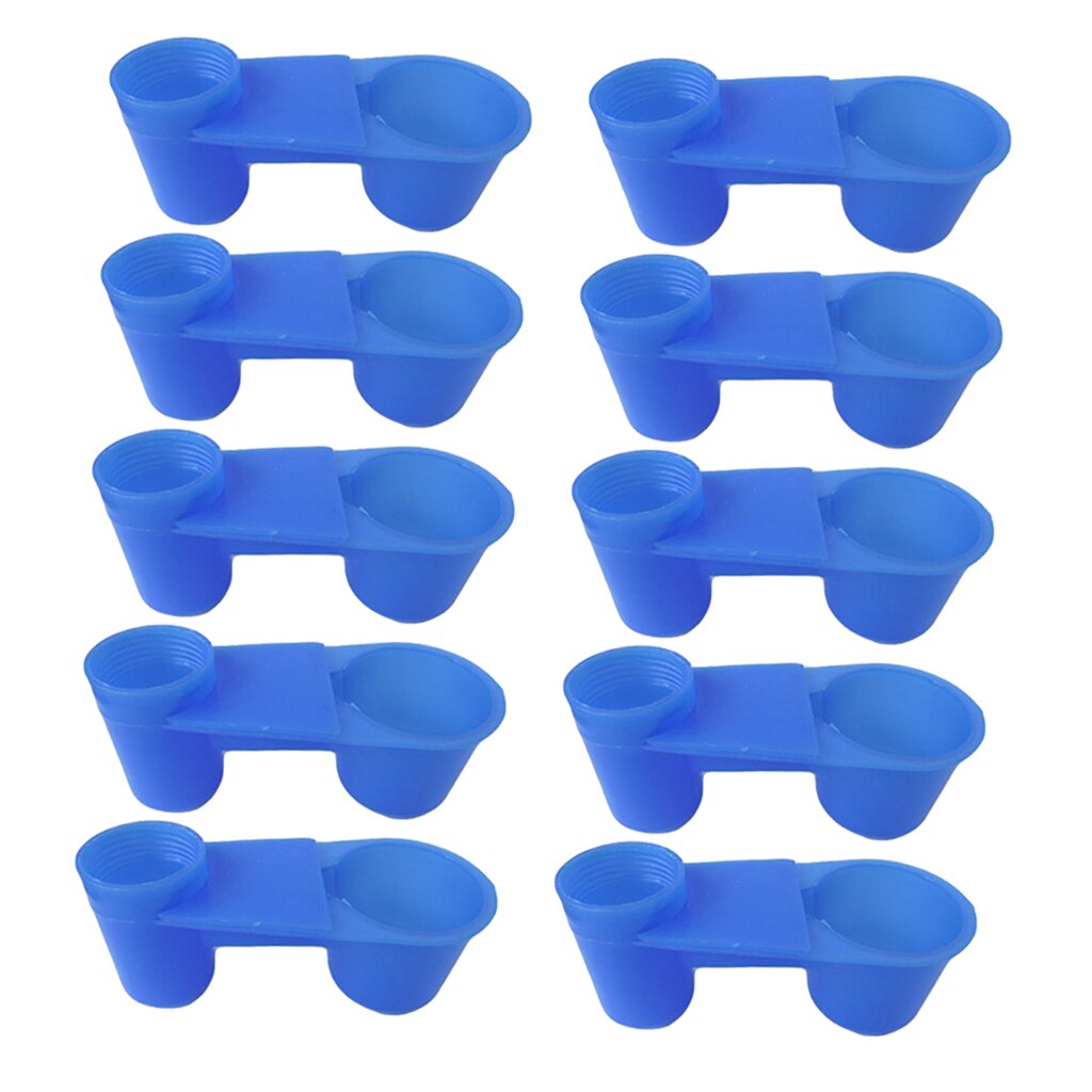 10 pièces en plastique Soda bouteille d'eau oiseau abreuvoir mangeoire coupe oiseaux outils d'alimentation